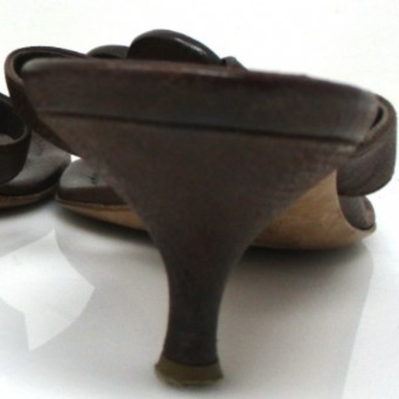 Brown Prada Kitten Heel Thong Sandals - Picture 10 of 13
